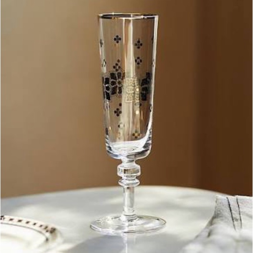 Anthropologie Bistro Tile Champagne Flute (SET OF 2)